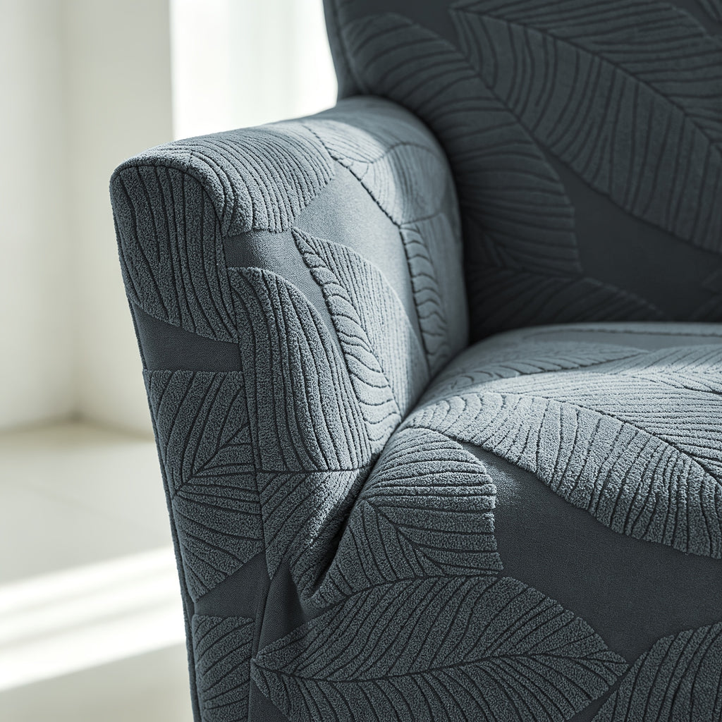 Housse de canapé extensible en polaire jacquard pour fauteuil, housse posée