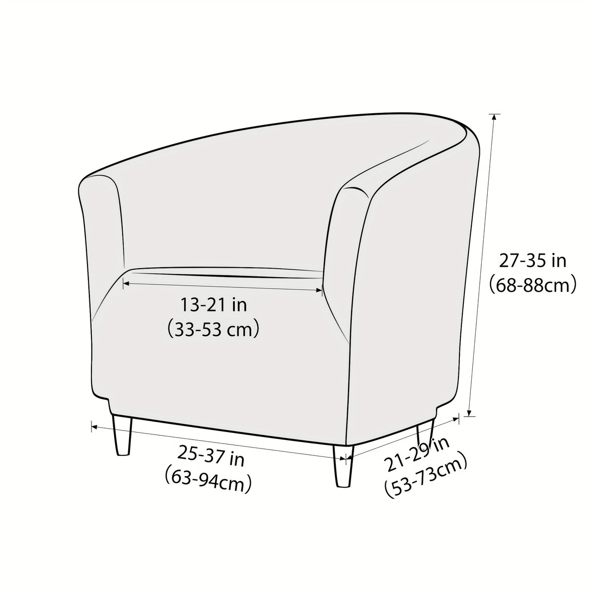 Housse de canapé extensible en polaire jacquard pour fauteuil, housse posée