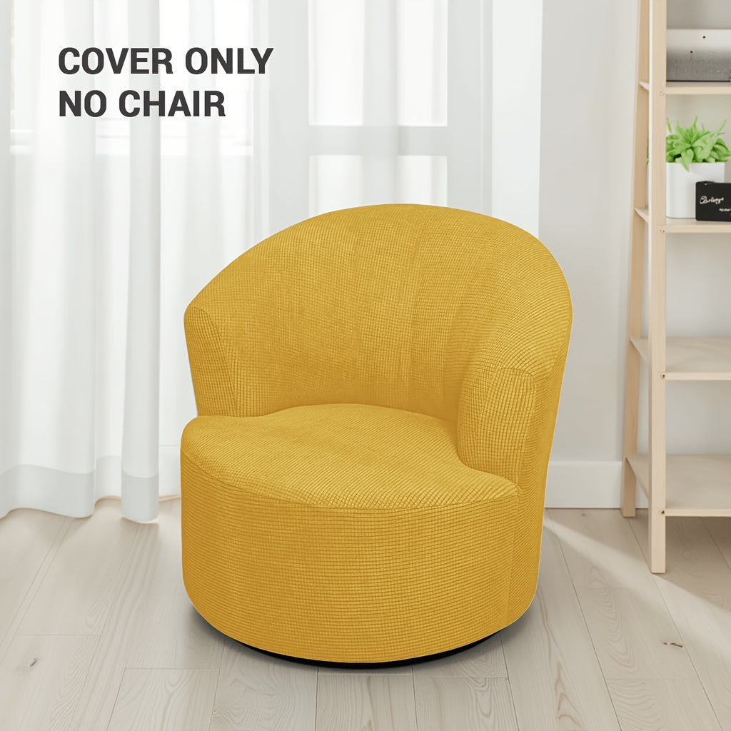 Housse de fauteuil extensible en velours côtelé jacquard pour fauteuil, mise en situation