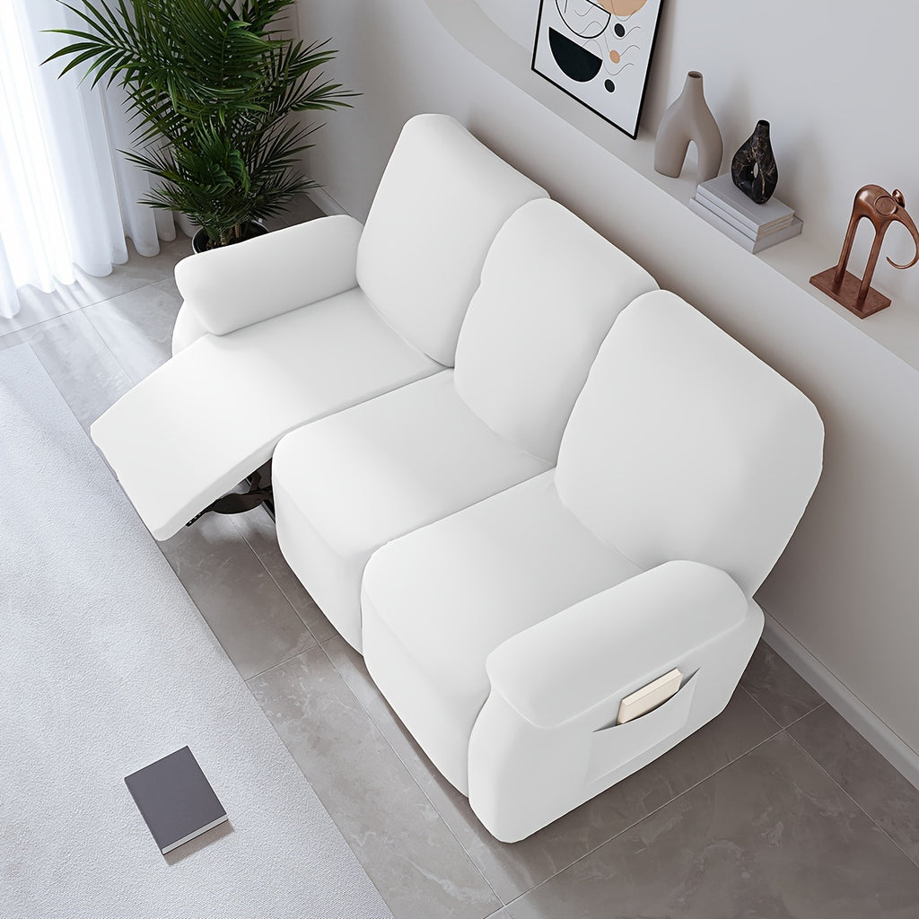 Housse de canapé extensible en fibre de lait, vue de dos