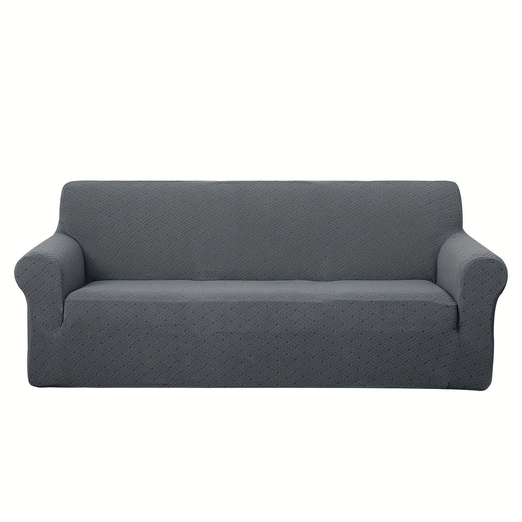 Housse de canapé épaisse extensible en polaire jacquard antidérapante, tissu de 200 à 250 g/m²