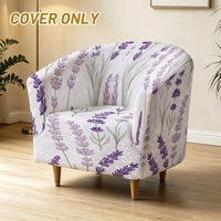 Housse de canapé légère extensible en fibre de lait matelassée à motif fleuri