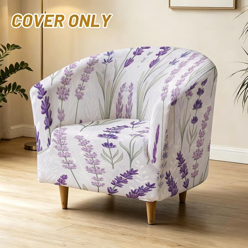 Housse de canapé légère extensible en fibre de lait matelassée à motif fleuri Image