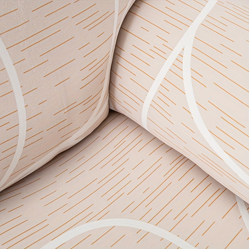 Housse de canapé extensible en fibre de lait d'esprit bohème, vue d'ensemble