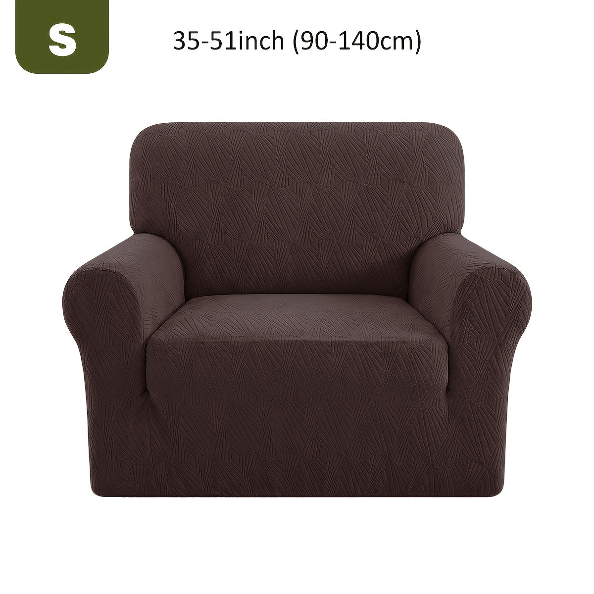 Housse de canapé extensible en polaire jacquard, vue d'ensemble