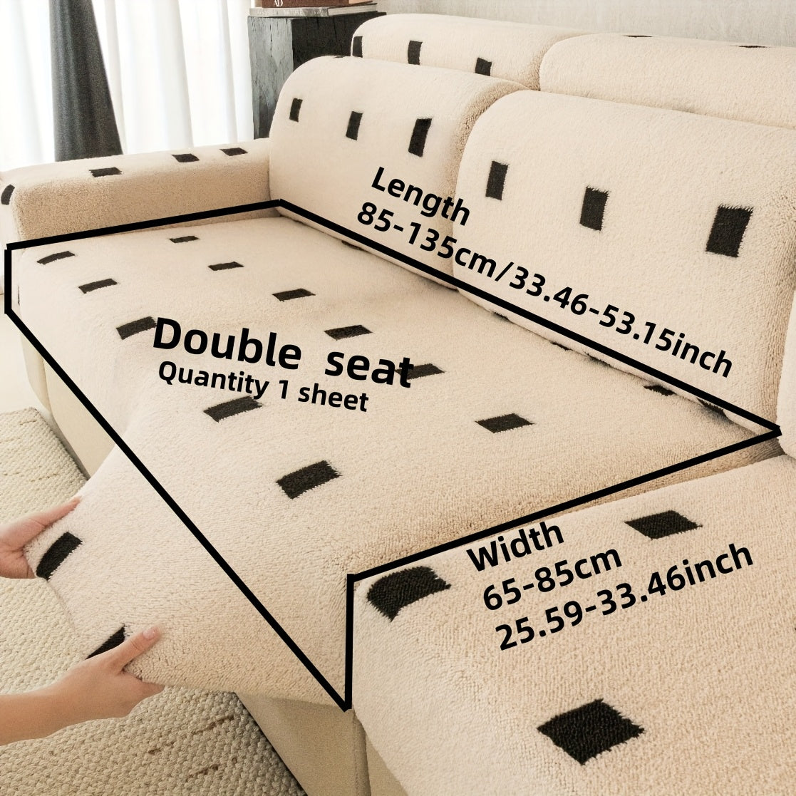 Housse de canapé extensible en velours à housses séparées au rendu glamour, autre coloris