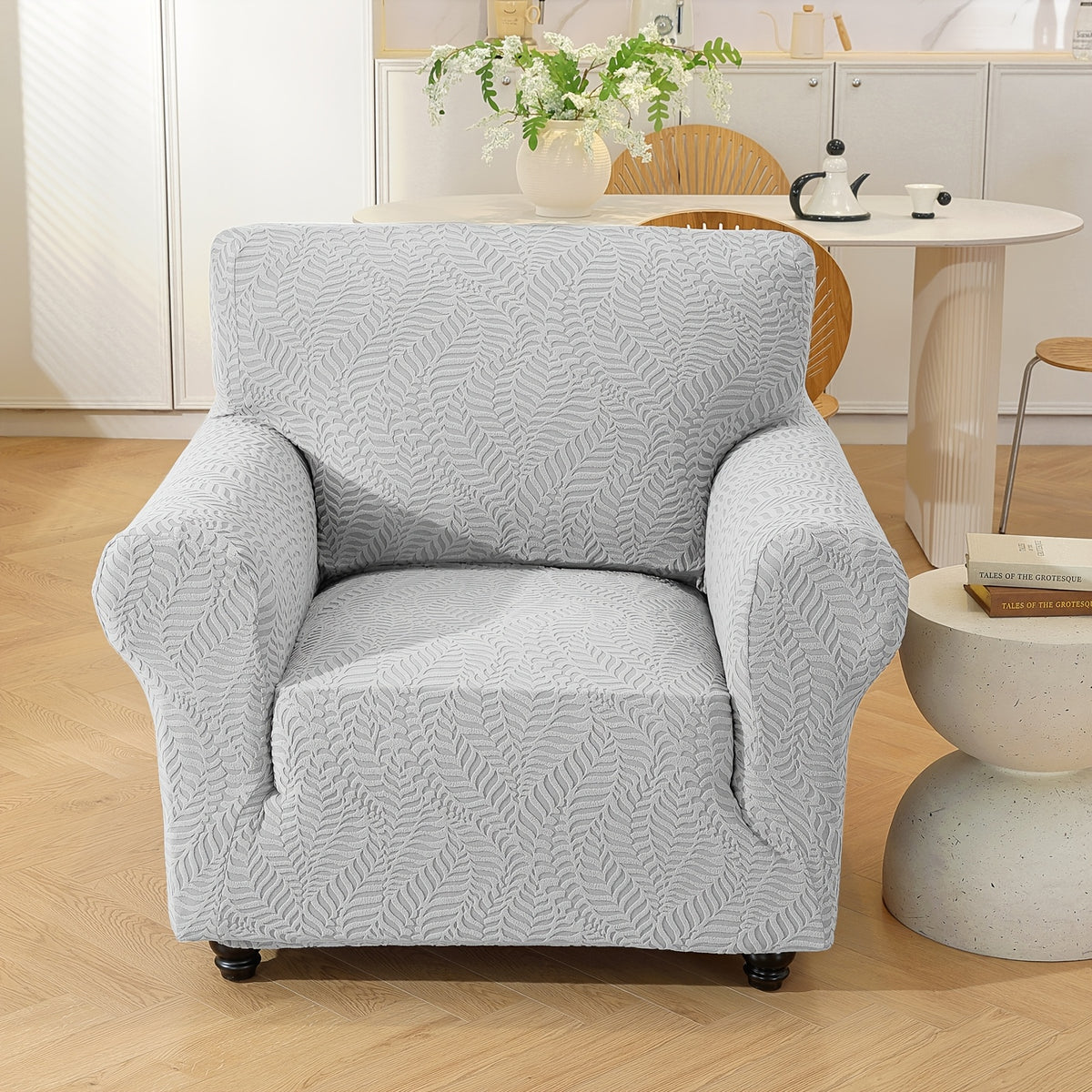 Housse de canapé extensible en polaire jacquard, visuel produit