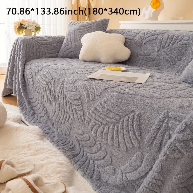 Housse de canapé épaisse en velours jacquard antidérapante, visuel produit