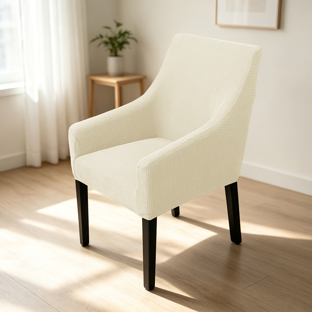 Housse de fauteuil épaisse extensible en velours côtelé jacquard, autre coloris