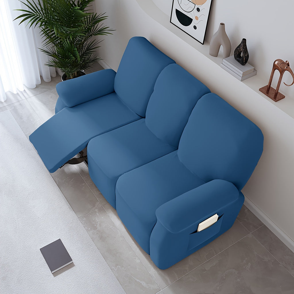Housse de canapé extensible en fibre de lait, vue de dos