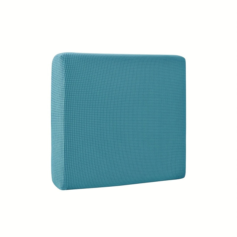 Housse de coussin extensible en velours côtelé jacquard, mise en situation