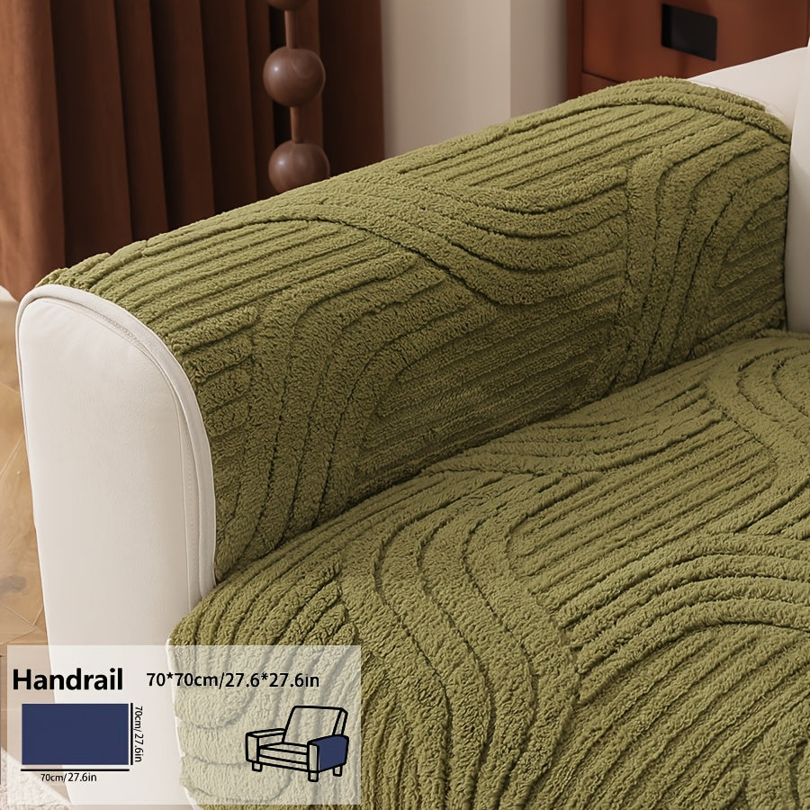 Housse de coussin épaisse en velours matelassée antidérapante d'esprit bohème, visuel produit