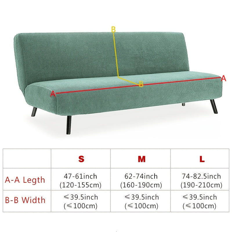 Housse de canapé extensible en velours côtelé jacquard, mise en situation