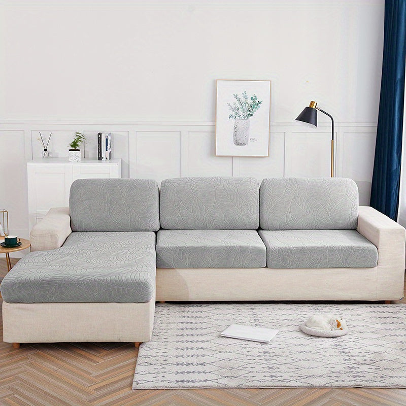 Housse de coussin extensible en velours jacquard, autre coloris