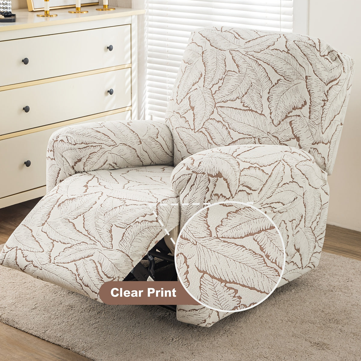 Housse de canapé épaisse en polyester pour fauteuil, gros plan sur le tissu