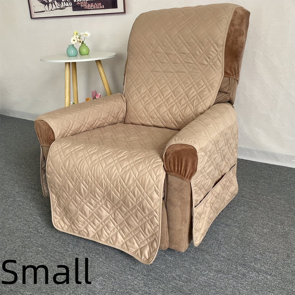 Housse de fauteuil matelassée antidérapante pour fauteuil, vue d'ensemble
