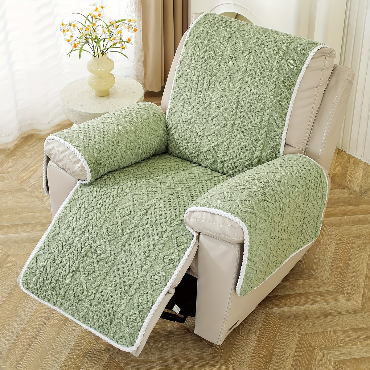Housse de canapé en velours jacquard pour fauteuil, visuel produit