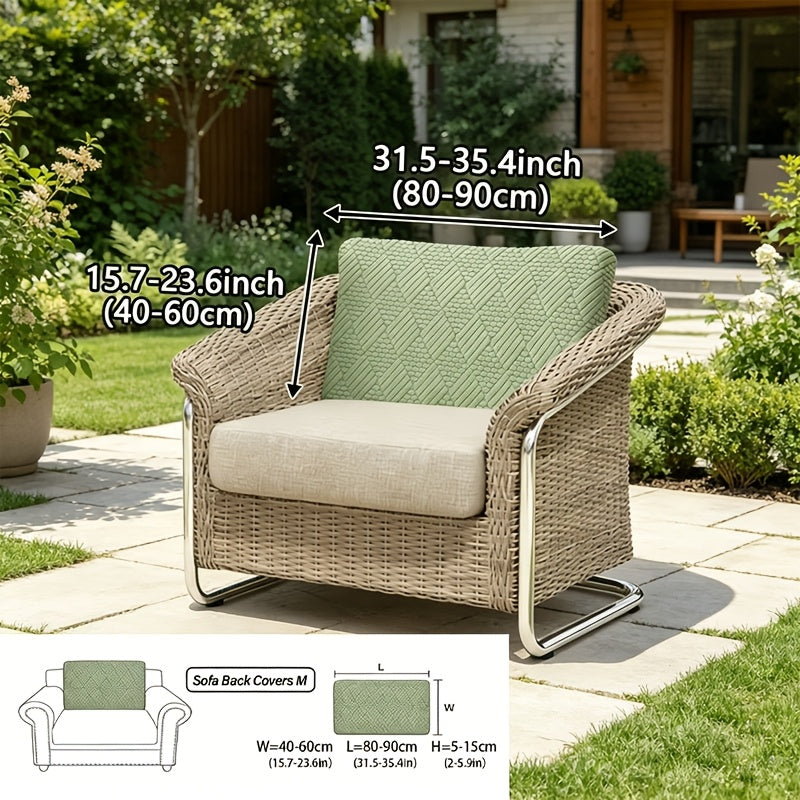 Housse de canapé extensible en polaire jacquard à housses séparées, tissu de 160 à 180 g/m²