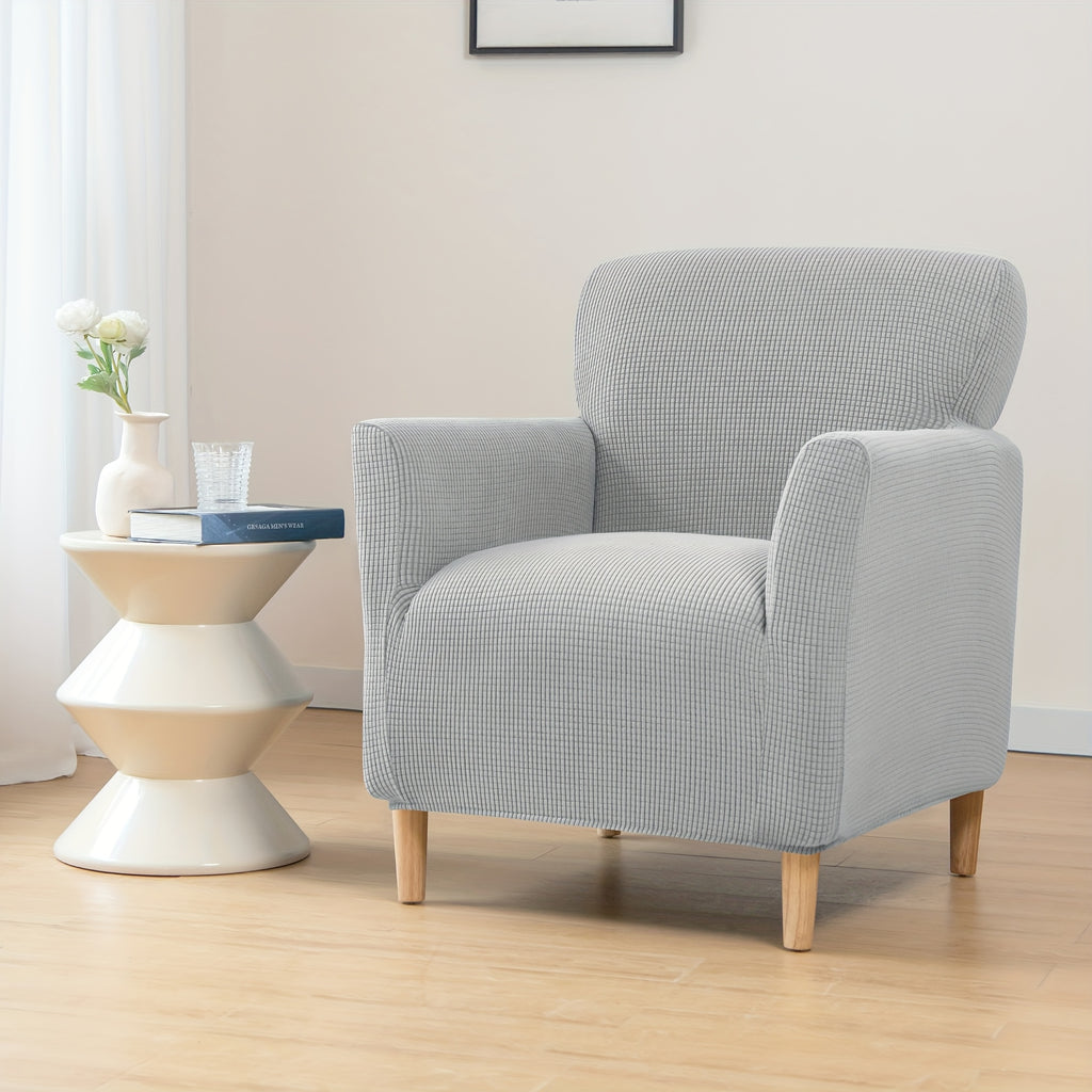Housse de canapé extensible en velours côtelé pour fauteuil, vue d'ensemble