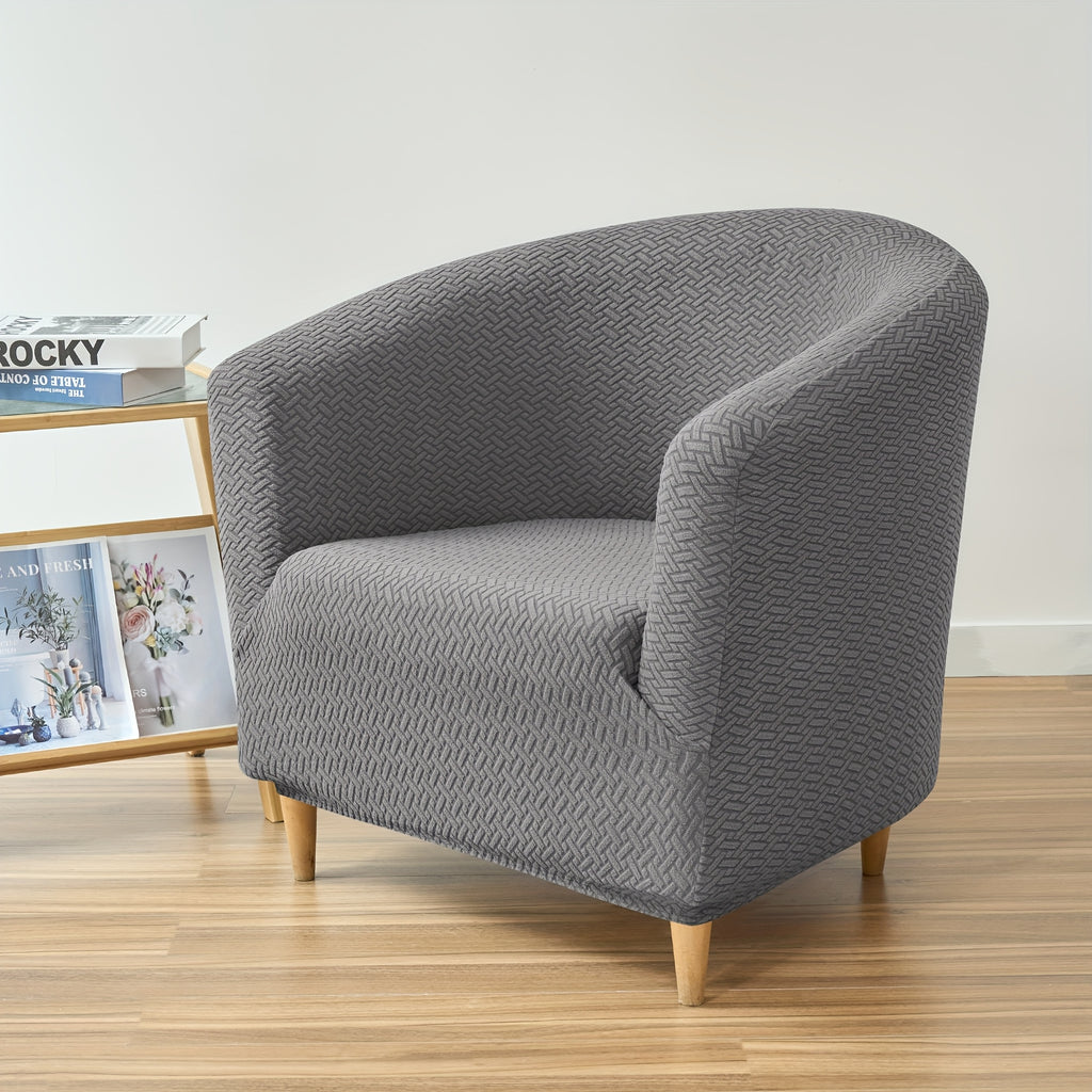 Housse de canapé extensible en polaire jacquard pour fauteuil, tissu de 160 à 180 g/m²