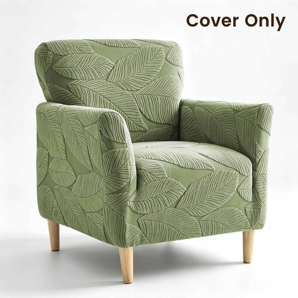 Housse de canapé extensible en polaire jacquard pour fauteuil, vue d'ensemble