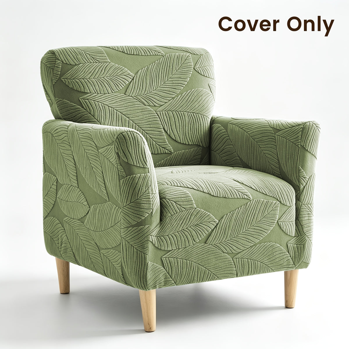Housse de canapé extensible en polaire jacquard pour fauteuil, vue d'ensemble