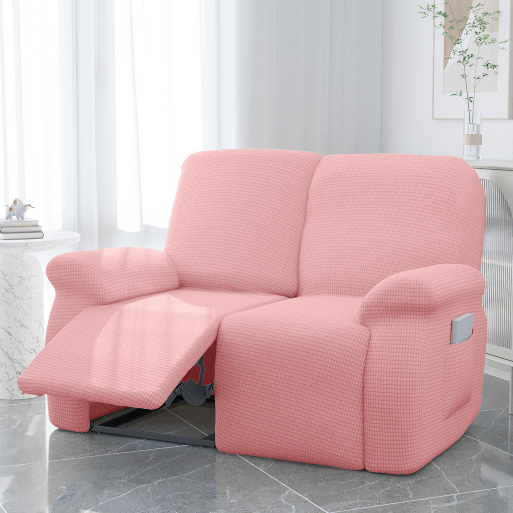 Protection de canapé extensible en polaire, détail de la finition