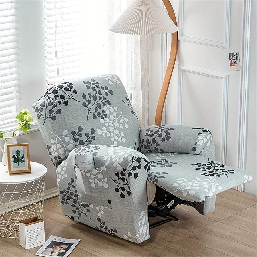 Housse de fauteuil extensible en fibre de lait avec poche de rangement — détail de la matière : fibre de lait Image
