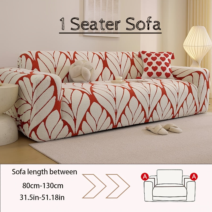 Housse de canapé extensible en velours d'esprit bohème