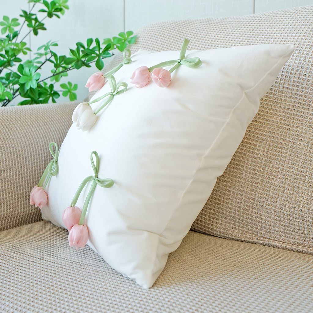 Housse de coussin en polyester à fermeture éclair, autre coloris