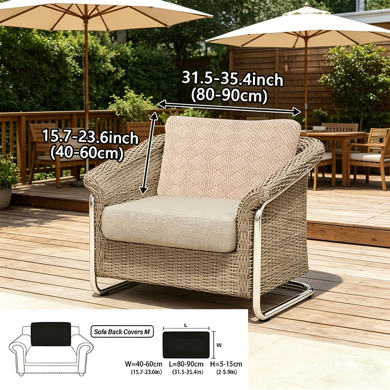 Housse de canapé extensible en polaire jacquard à housses séparées, gros plan sur le tissu