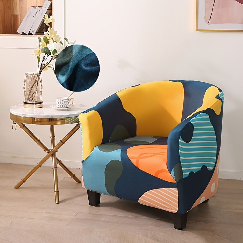 Housse de chaise légère extensible en fibre de lait pour fauteuil — détail de la matière : fibre de lait