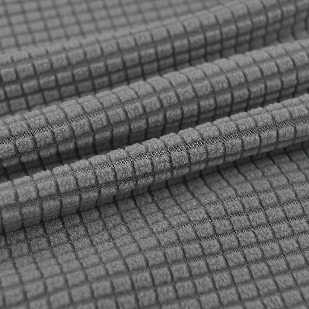 Housse de canapé épaisse extensible en velours côtelé jacquard pour fauteuil, détail de l'ourlet