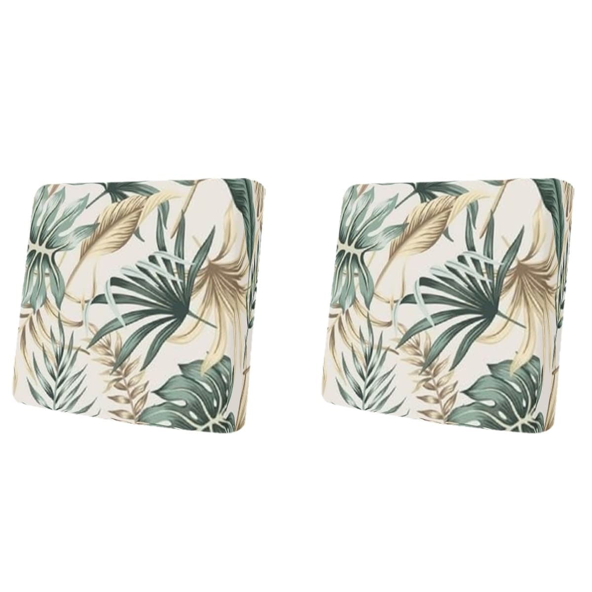 Housse de canapé en fibre de lait imprimée à motif tropical — détail de la matière : fibre de lait