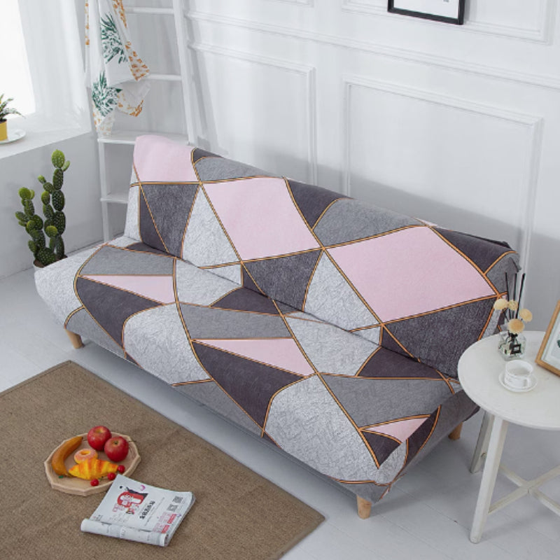 Housse de canapé légère extensible en fibre de lait matelassée — détail de la matière : fibre de lait