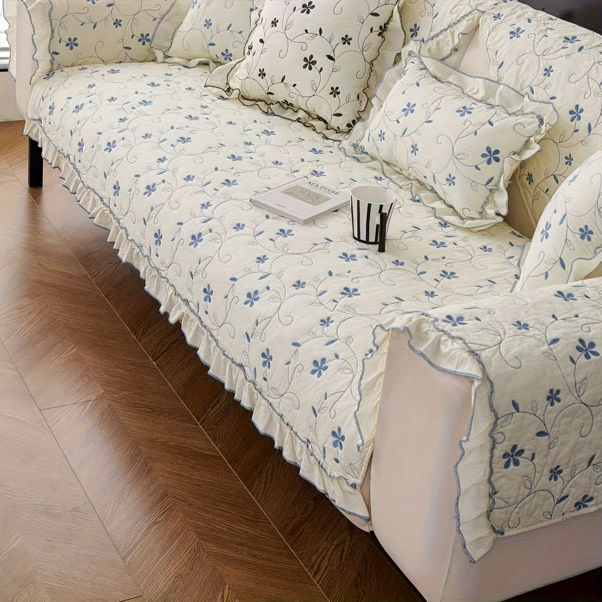 Housse de coussin antidérapante pour canapé d'angle, vue d'ensemble