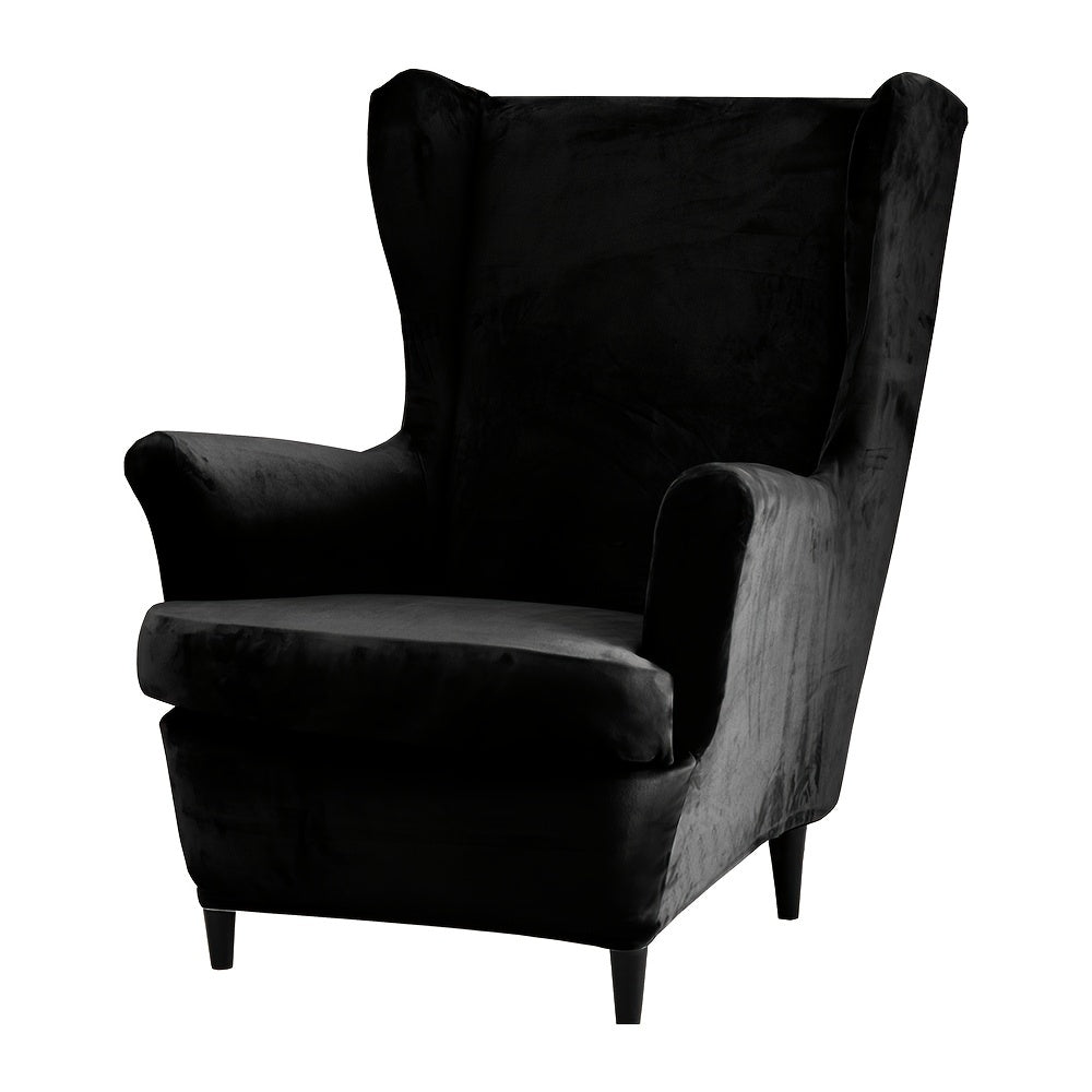 Housse de canapé épaisse extensible en velours pour fauteuil, vue d'ensemble
