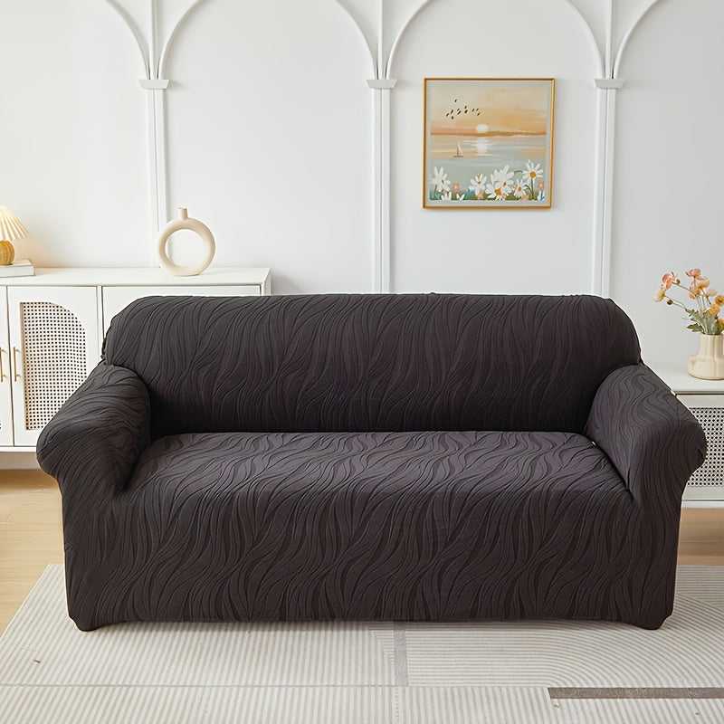 Housse de canapé extensible en tissu matelassé matelassée antidérapante, détail de la finition