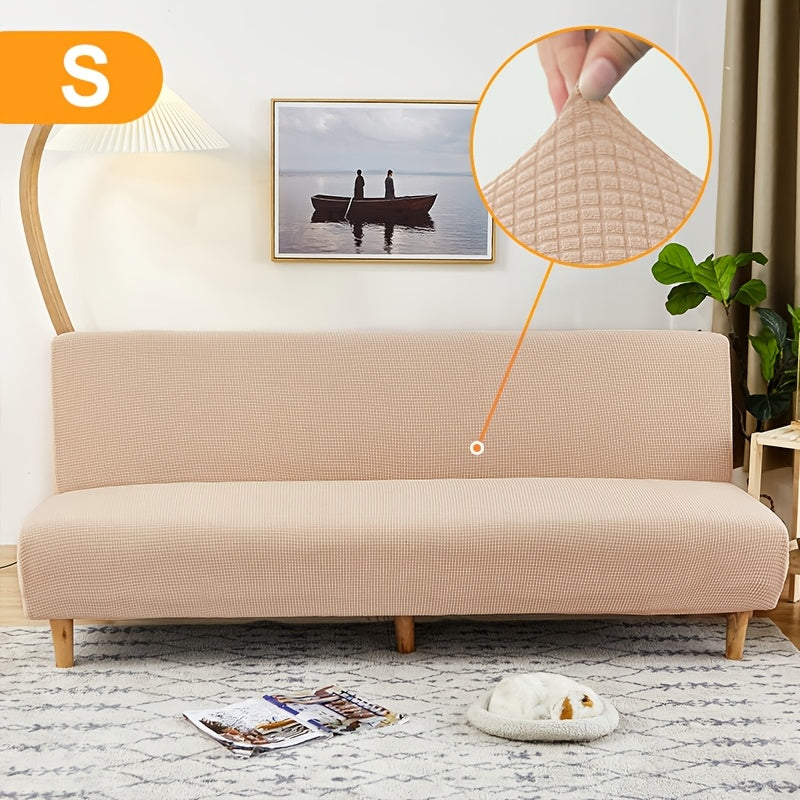 Housse de canapé extensible en polaire jacquard à maille gaufrée