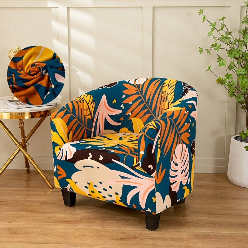 Housse de chaise légère extensible en fibre de lait pour fauteuil, vue d'ensemble