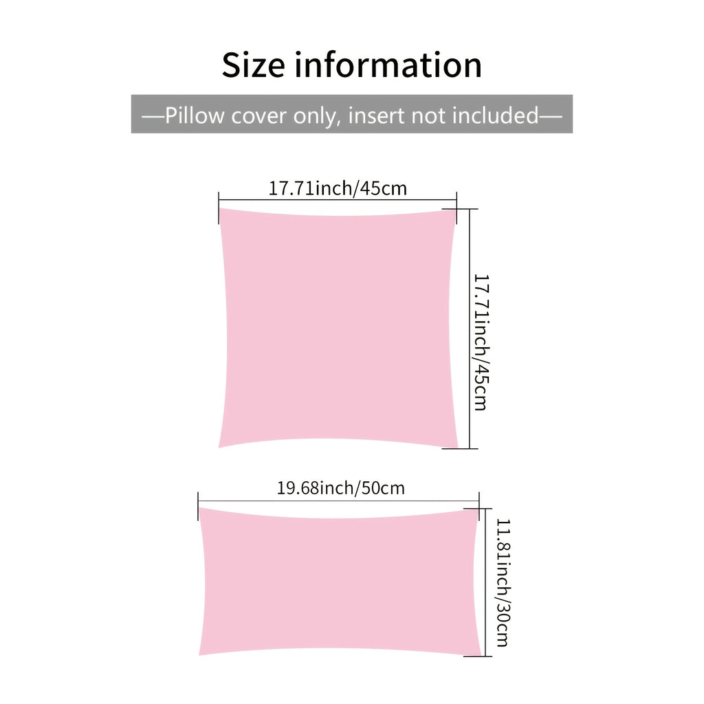 Housse de coussin en polyester à fermeture éclair
