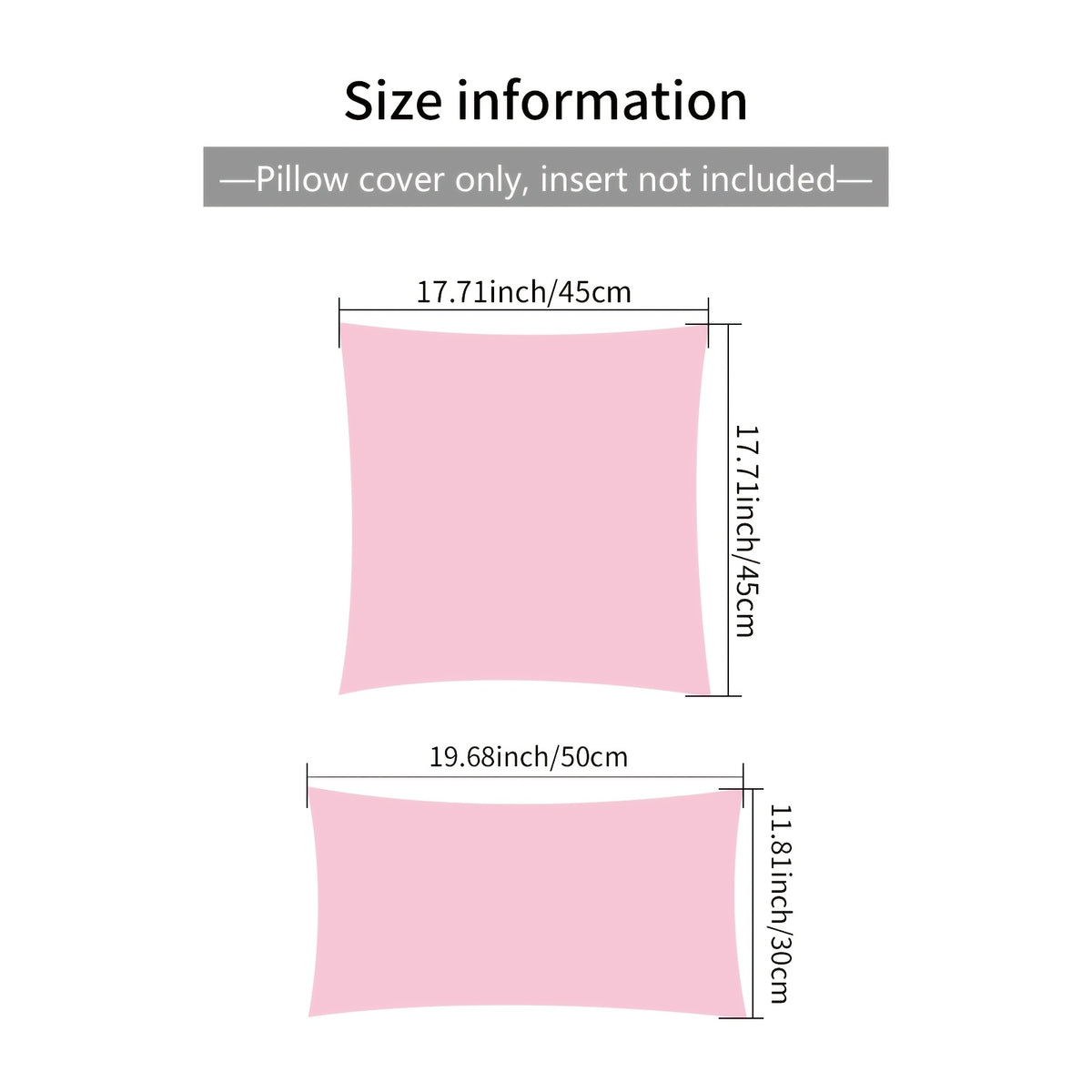 Housse de coussin en polyester à fermeture éclair Image