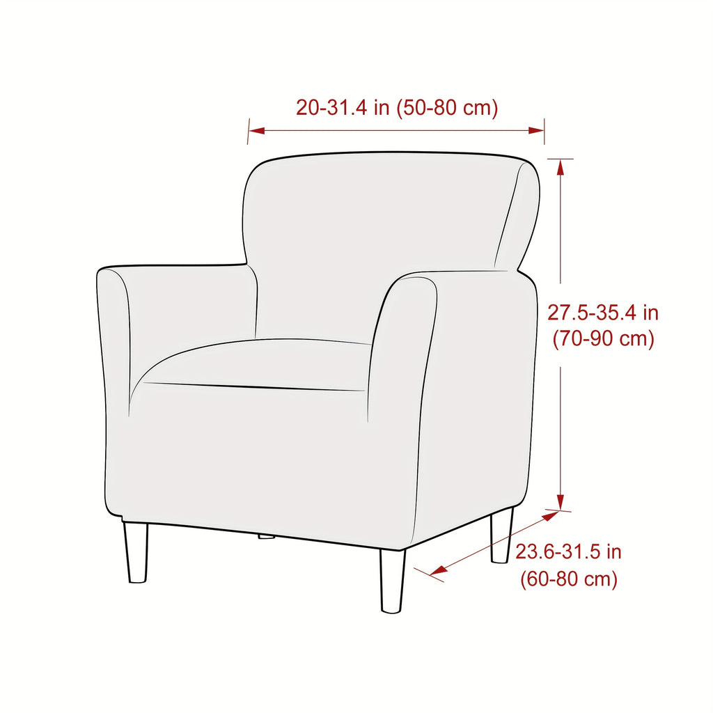 Housse de canapé extensible en velours côtelé pour fauteuil, housse posée