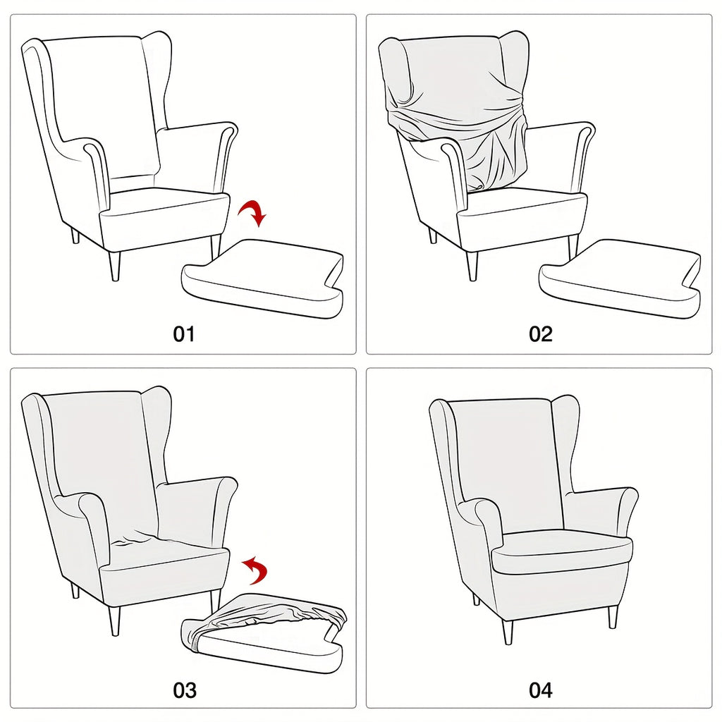 Housse de canapé épaisse extensible en velours côtelé jacquard pour fauteuil, gros plan sur le tissu