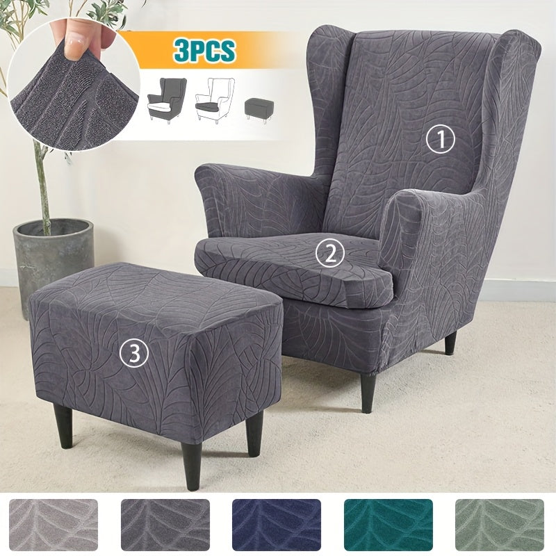 Housse de canapé épaisse extensible en polaire jacquard à housses séparées, autre coloris