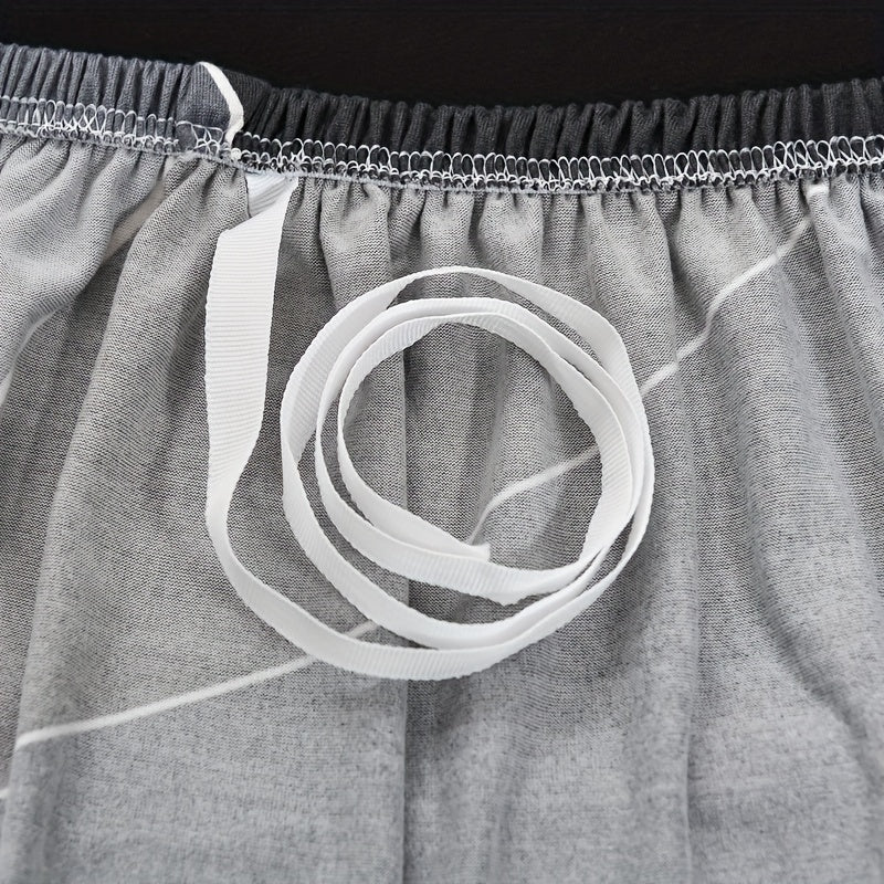 Housse de canapé légère extensible en fibre de lait à motif géométrique, visuel produit