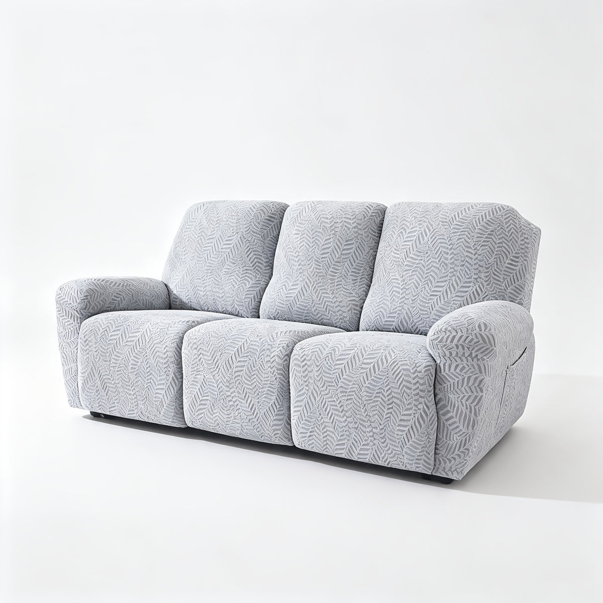 Housse de fauteuil extensible en polaire jacquard anti-griffes, autre coloris