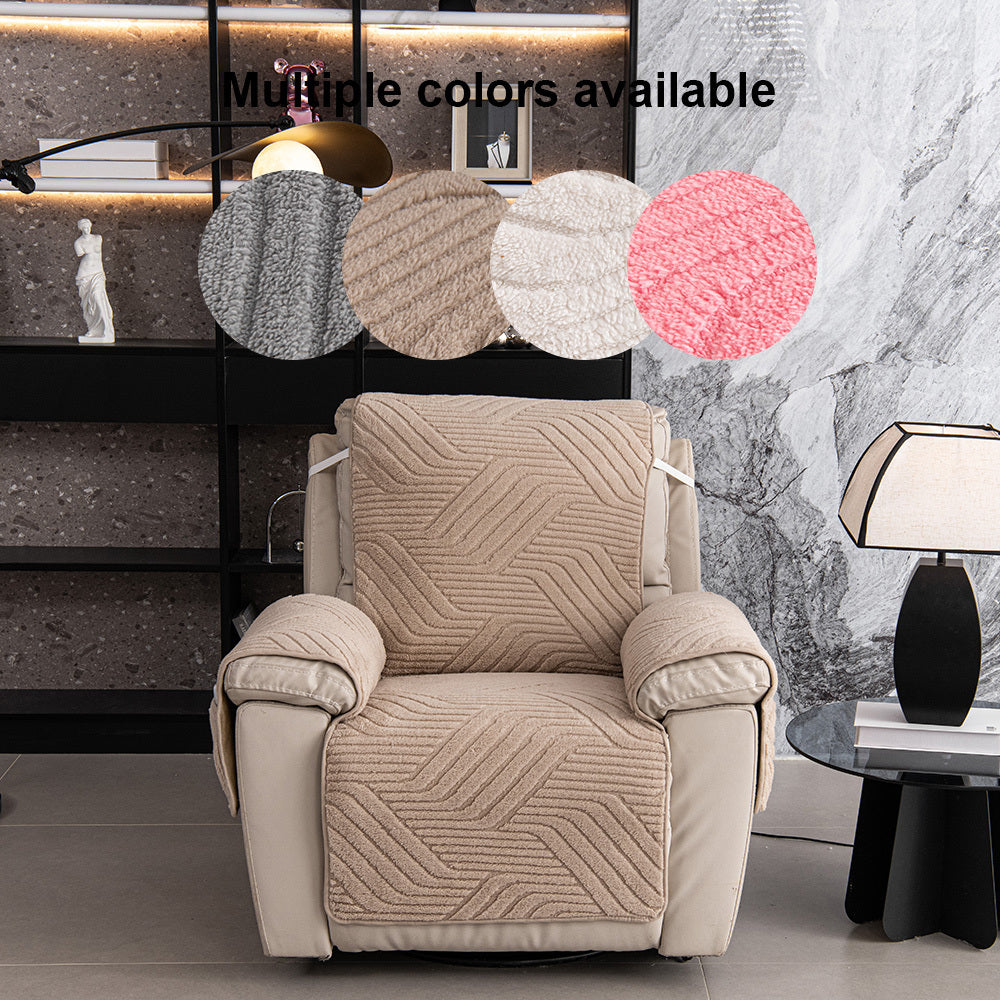 Housse de canapé en velours jacquard antidérapante d'esprit vintage, détail de la finition