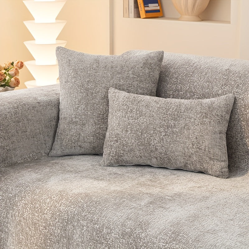 Housse de canapé, gros plan sur le tissu