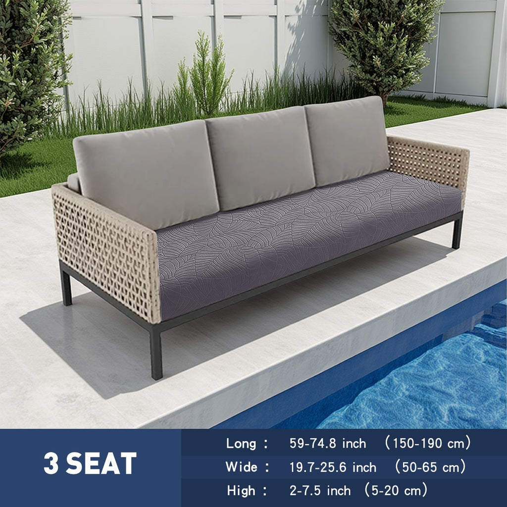 Housse de canapé extensible en peluche jacquard à maille torsadée, visuel produit